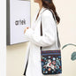 Lady Crossbody Shoulder Bag, Phone Purse Handbag, Ethnic Style Embroidered Messenger Bag, Retro Small Canvas Bag