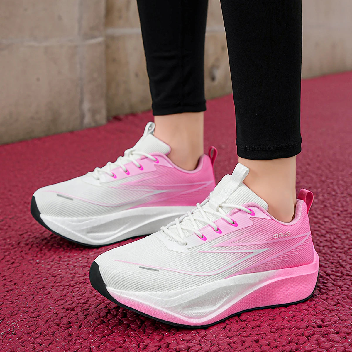 Men Running Shoes Carbon Board Marathon Sports Air Cushiion Breathable Lightweight Women's Comfortable Athletic Walking Sneakers