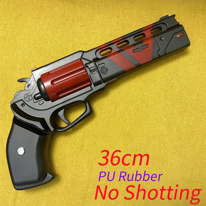 OW Gun Cosplay Angela Ziegler Mercy Angel Shock Gun Prop Weapons Model Safety PU Rubber Model Halloween No Shooting