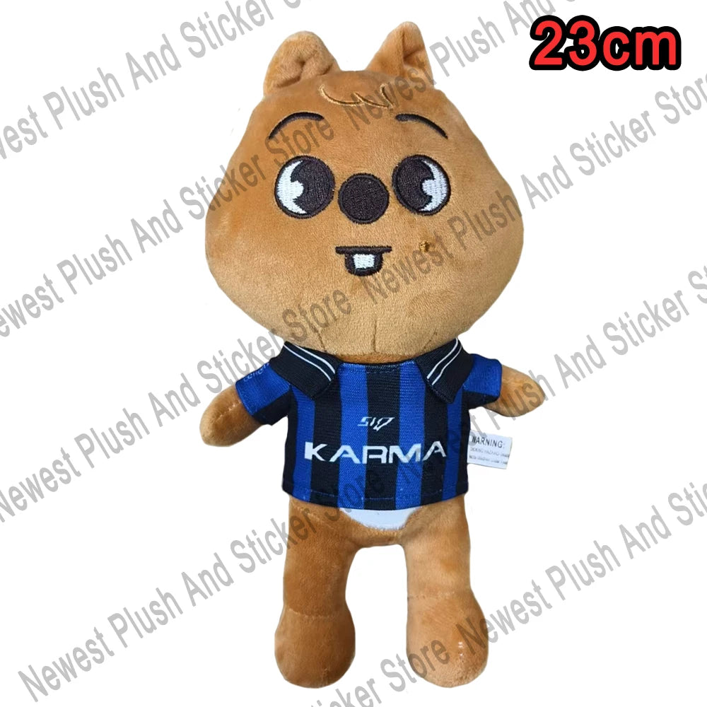 8pcs Skzoo Plush 25cm Kpop Cartoon Stuffed Animal Plushies Stray Kids Plush Doll Toys Kawaii JYP Adults KZ Fans Keychain  Gift