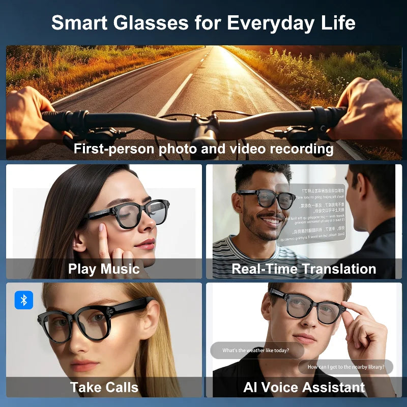 Xiaomi Smart AI Glasses 800W Shooting Camera HD Photo Video Voice Call Translation Waterproof Bluetooth Motorcycle Glasses 2026