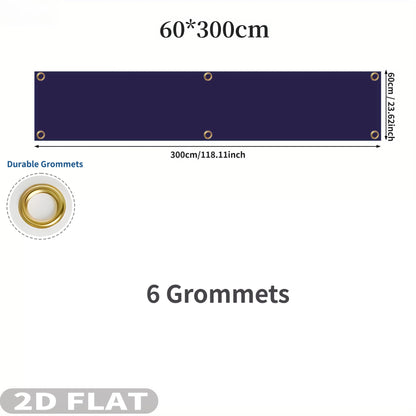 2D Flat 1pc Custom Party Banner for 4 Seasons Decorations- Single Sided Printing, Ideal for Festive, Graduations, Events Decor