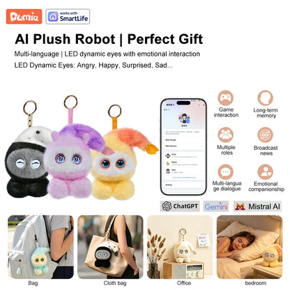 AI Smart Toy 15cm Mushroom Fairy Keychain  Smart Chat Cute Design Perfect Gift