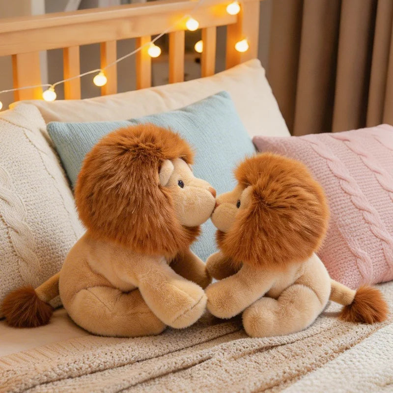 30/40/55cm Soft Kawaii Lion Plush Toys Stuffed Animals Cartoon Cute Lion Dolls Toys for Kids Room Decor Boys Birthday Gifts