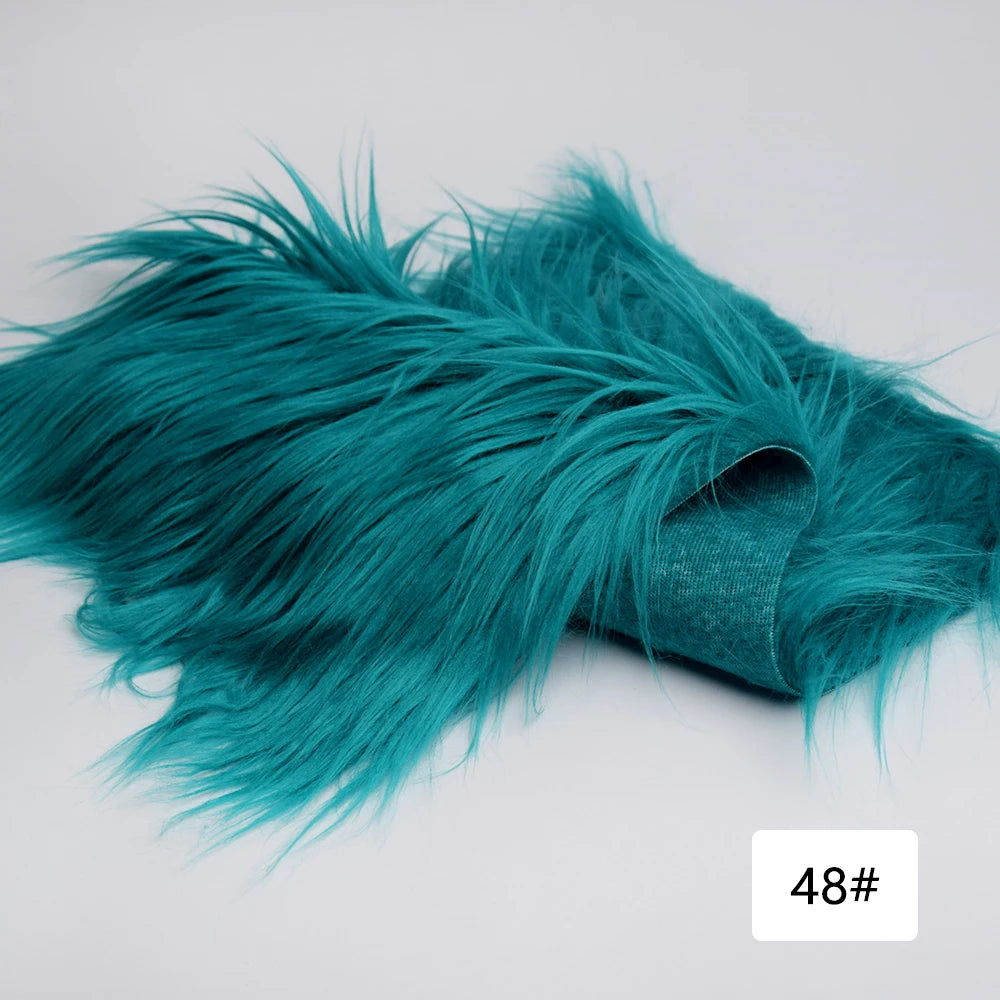8cm Pile Length Imitation Fur Fabric Diy Cosplay Clothing Hairy Fur Fabric Bundle Long Hair Plush Fabrics By Meters Liquidations