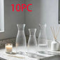 Striped Design Clear Plastic Vases for DIY Floral Arrangements Durable Home Wedding Table Centerpiece Decor