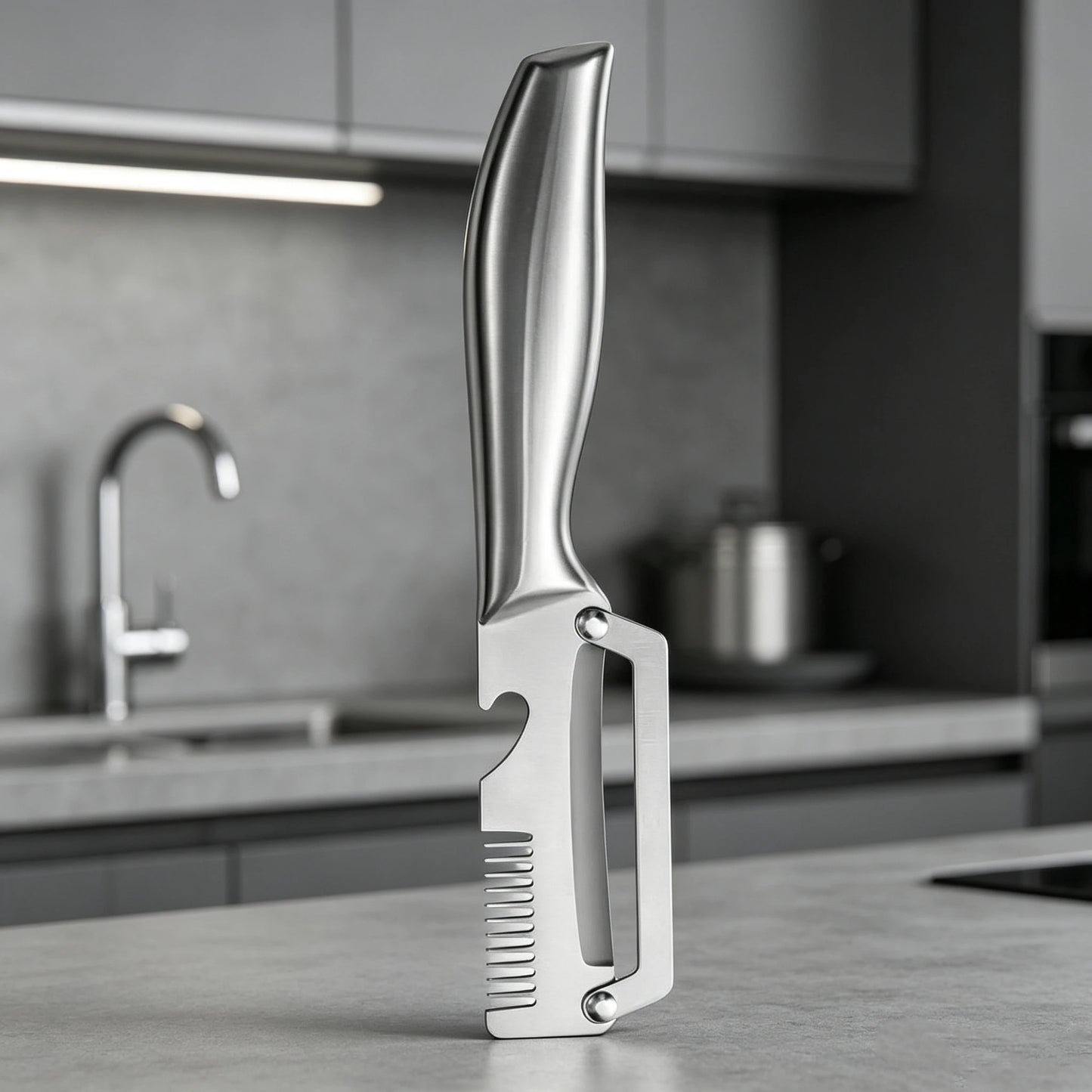 Multifunctional 3-in-1 Stainless Steel Peeler Vegetable & Fruit Slicer Shredder Versatile Kitchen Tool for Peeling Shredding