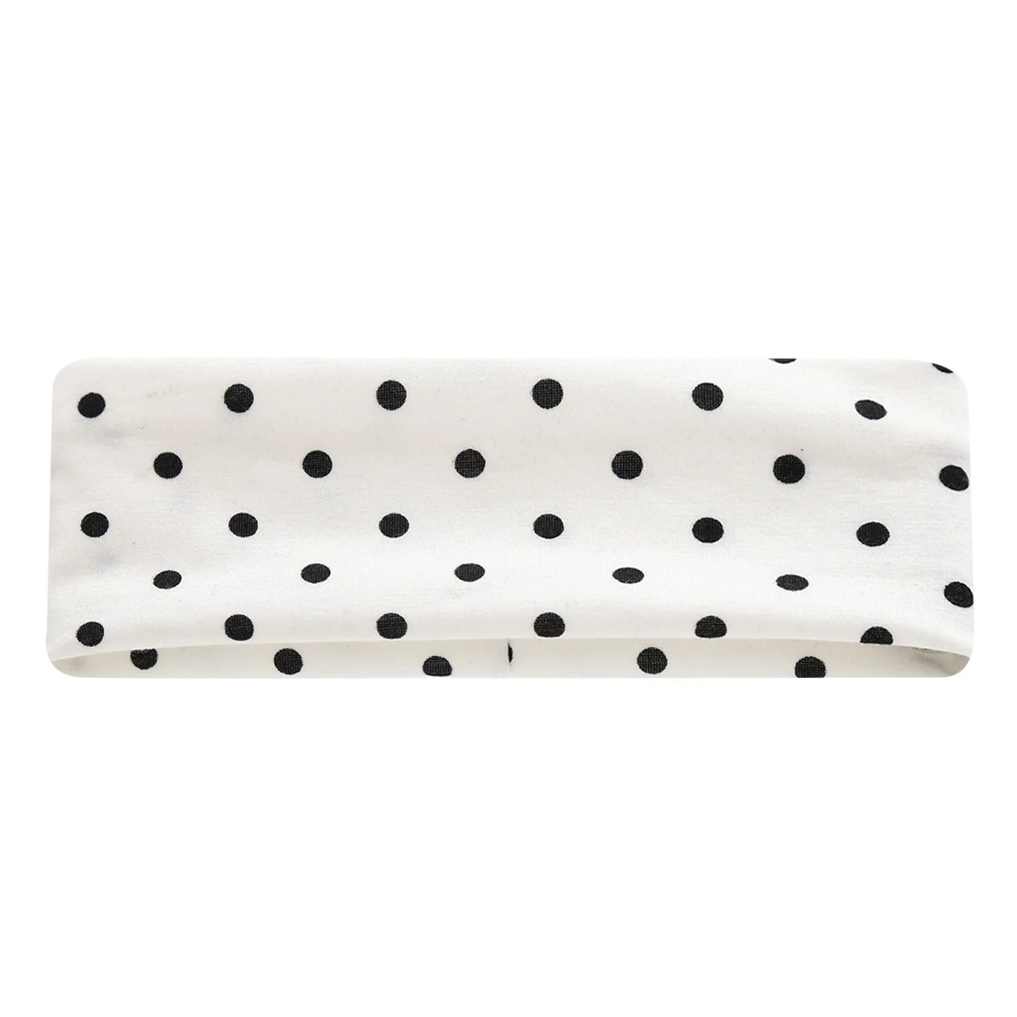 1-6Pack Polka Dot Headband for Women Non Slip Elastic Floral Hairbands Soft Fabric Hair Bands for Yoga Workouts Breathable