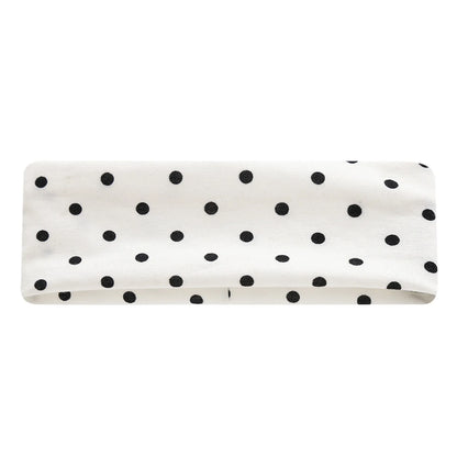 1-6Pack Polka Dot Headband for Women Non Slip Elastic Floral Hairbands Soft Fabric Hair Bands for Yoga Workouts Breathable