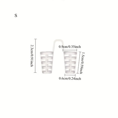 Snore Reducing Devices, 5 Sizes x 2, Nose Expander for Improved Sleep and Breathing Assistance, Formaldehyde-Free, Safe