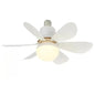 LED 30W Ceiling Fan Light E27 with Remote Control for Dimming Suitable for Living Room Study Household Use 85-265V