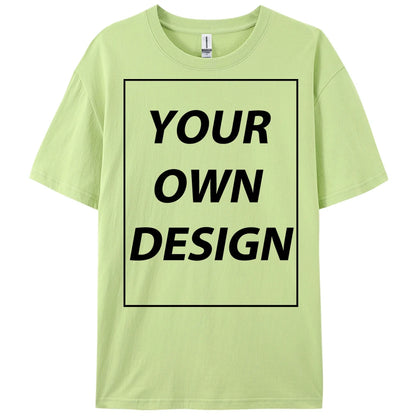 Personalized Custom Print Summer Y2K Team T-Shirt Cotton Casual Loose Short Sleeve Basics Fashion Tee Work Breathable Streetwear