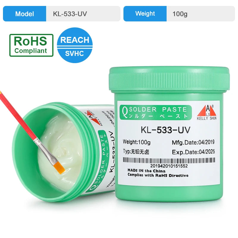KELLYSHUN Soldering Flux for Welding SMD Desoldering Tin Soldering Paste, BGA Flux, No-Clean Soldering Oil