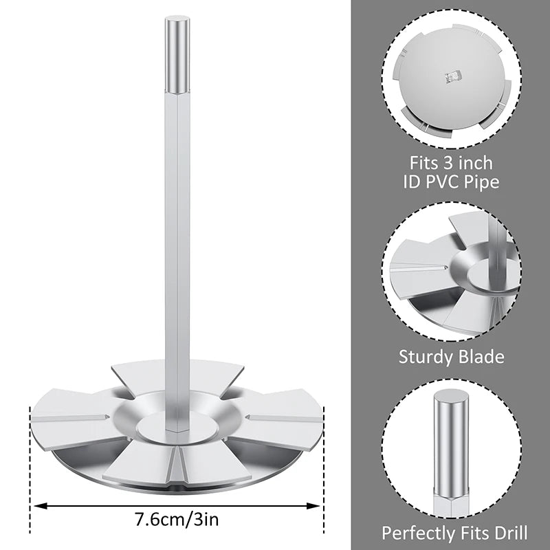 PVC Fitting Socket Saver Pipe Conduit Reamer Cutter Tool Sturdy Plumbing Fitting Saver for 1/2inch Variable Speed Power Drill