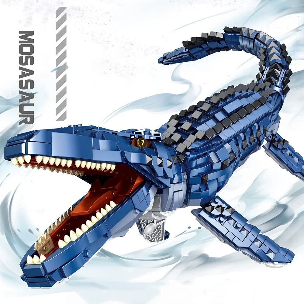 Dinosaur Toys Jurassic Park Indominus Rex Dinosaur World Building Blocks Mosasaurus Tyrannosaurus Bricks DIY Toys Children Gifts