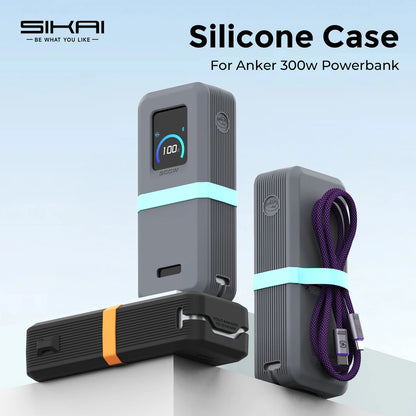 SIKAI Silicone Case for Anker 300w 26250Mah Powerbank  Shockproof Cover with Precise Cutouts