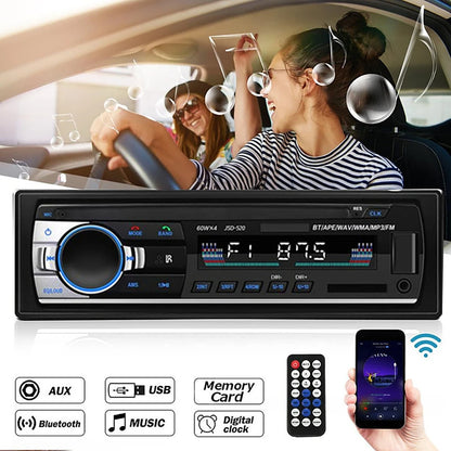 12/24V 60W Car MP3 Player Stereo bluetooth Audio Radio Car Truck Usb Bluetooth Handsfree Call Car USB Card Insert MP3 Radio Kit