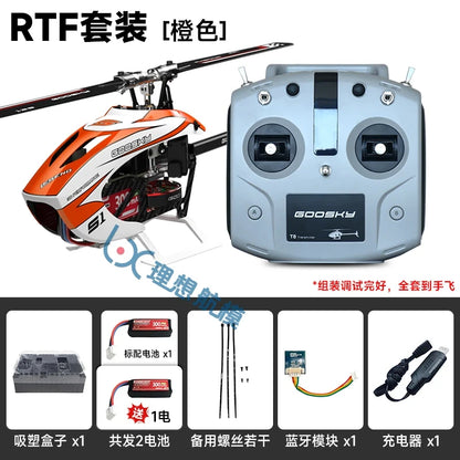 Rc Goosky S1max Bnf/Rtf 6ch 3d Stunt Double Brushless Motor Direct Drive Motor Flybarless Direct-Drive  Helicopter Toys Gifts
