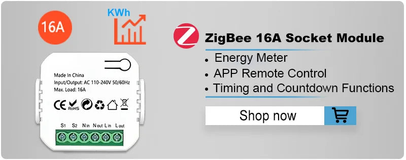 Smart Life ZigBee Motorized Swing Gate Sliding Gate Controller Dry Contact 110V 240V Voice Control Work with Tuya Google Home