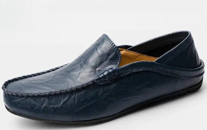 YUYIN Men's Leather Casual Loafers Wedding Dress Shoes Daily Casual Shoes New Large Size Fashionable Versatile High-Quality Shoe