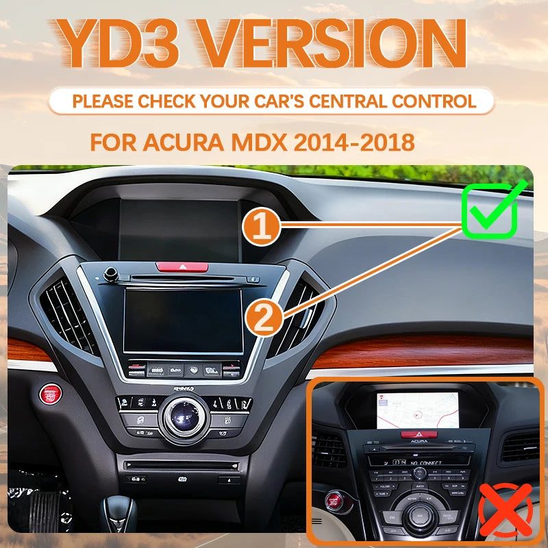 Car Ai Box Wireless Apple Carplay Android Auto For Acura YD3 MDX RDX TLX ILX RLX Honda Odyssey Original Screen Support Mirroring