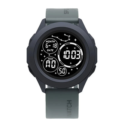 YIKAZE Men Sport LED Watches Top Brand Men Digital Clock Multi-Functional Rubber Man Fitnes Athlete Timekeeping Electronic Watch