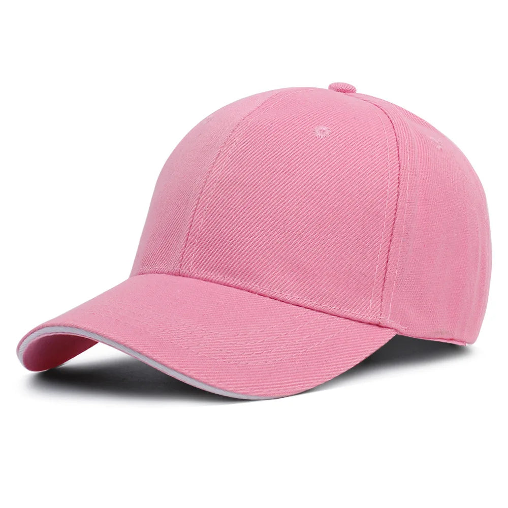 Customized Printed Logo Sandwich Polyester Cotton Baseball Cap Sun Protection Hat Casual And Versatile Suitable Men And Women