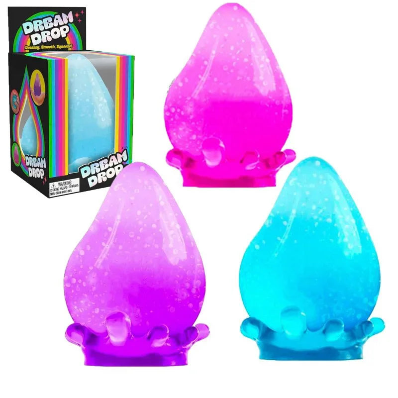 Soft And Big Water Drops Pinch Simulation Dream Water Drop Slow Rebound Pinch Ornament Office Relaxation Pinch Ornaments