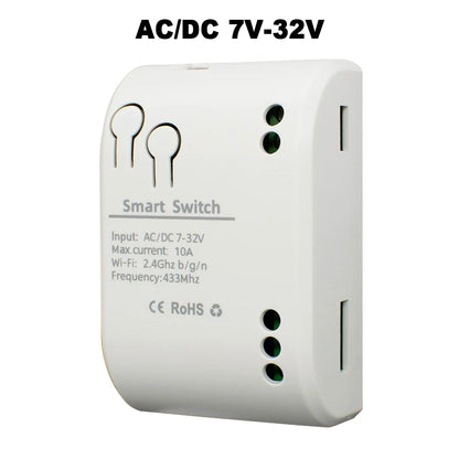 1 Channel Zigbee/WIFI Tuya Smart Relay 12V 24V 110V 220V Dry Contact NO/NC/COM Module Remote Switch for Light/Motor,Alexa Work