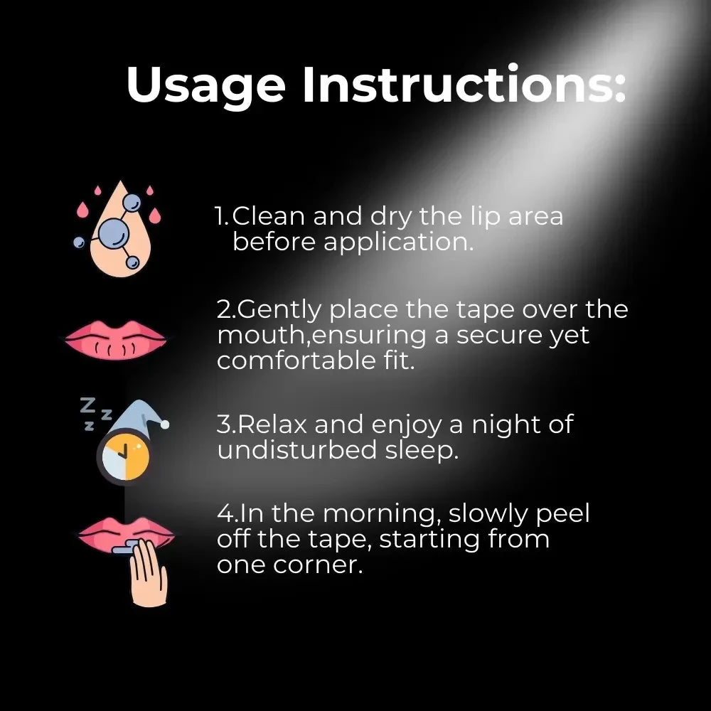 Gentle Mouth Tape 30/60Pcs for Sleeping Prevent Snoring Keep Mouth Closed Sleep Strips Home Travel