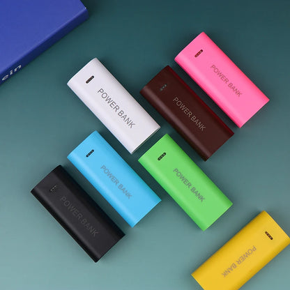 Portable Power Bank Case DIY 2Cell 18650 Battery Box For Smart Phone Charge 5V 1A For 18650 Battery With Indicator Light