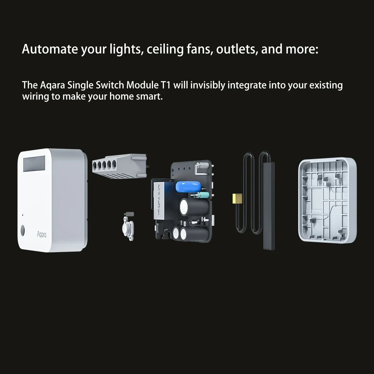 Aqara Single Switch module T1 Zigbee 3.0 No Neutral Single Channel Relay Controller for Smart Home Timers Remote Control Homekit