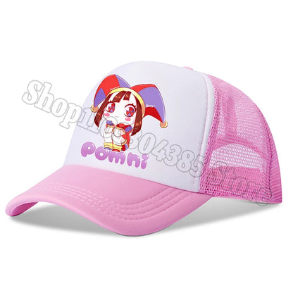 The Amazing Digital Circus Baseball Cap Kids Adult Outdoor Sports Sun Hat Summer Breathable Mesh Sunbonnet Kawaii Headgear Gift