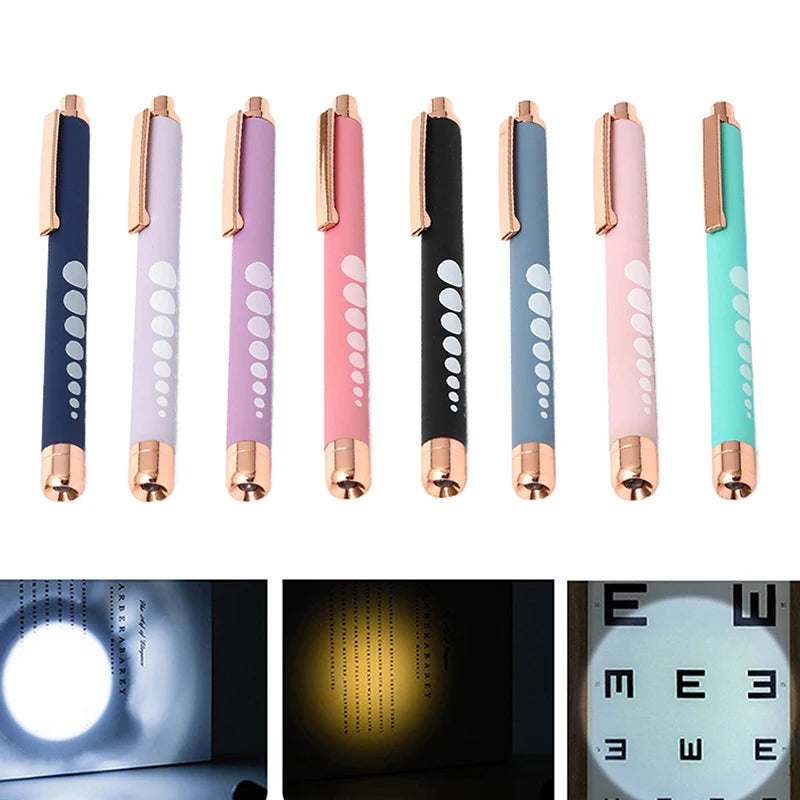 ★★★LED Medical Penlight Flashlight With Pupil Gauge Pocket Clip Pen Light For Doctor Nurse Diagnosis