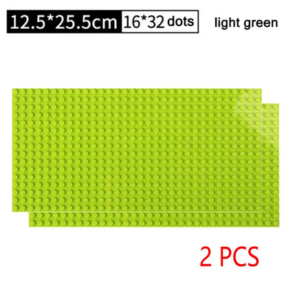 2PCS Classic Baseplates 32x32 16x32 Dots Base Plate MOC Blocks Plastic Building Bricks Assembly Compatible Brand City Friends