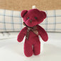 18-90Pcs Mini Teddy Bear Toy Plush Stuffed Bear Doll for Keychain Craft DIY Accessory Birthday Gifts Party Favors Supplies 4.7in
