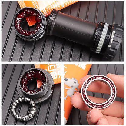 1-10 sztuk smaru rowerowego do łożysk 50ml Olej do łańcucha z narzędziem do smarowania Szybki smar do łańcucha rowerowego Mokry smar do łańcucha w celu zmniejszenia tarcia