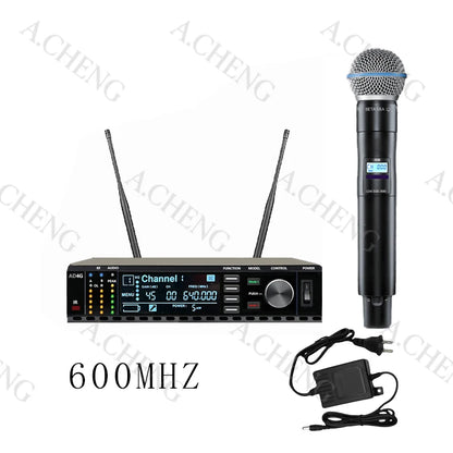 A.CHENG AD4G B58 professional wireless microphone UH long-distance reception, excellent performance and excellent quality