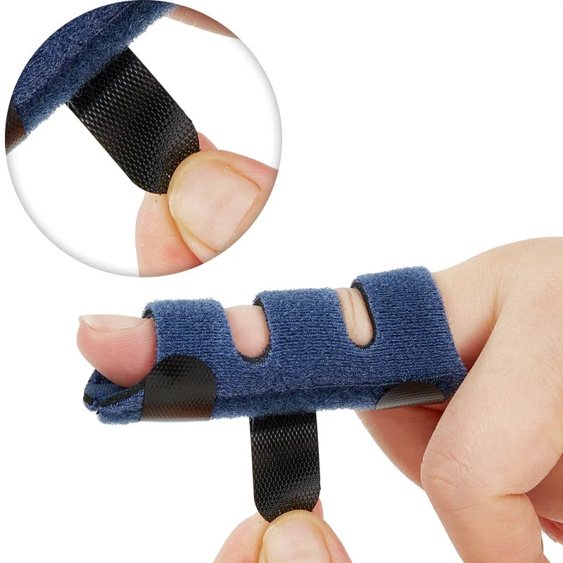 3pcs Adjustable Finger Splint, Hand & Finger Support Brace with Fixing Straps for Sports, Unisex Daily Protection & Recovery Aid