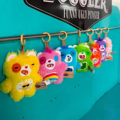 Original Fuggler Care-Bears Series Cute Ugly Teeth Monster Trendy Toys Plush Pendant Funny Trendy Dolls Keychain Gifts Bagged