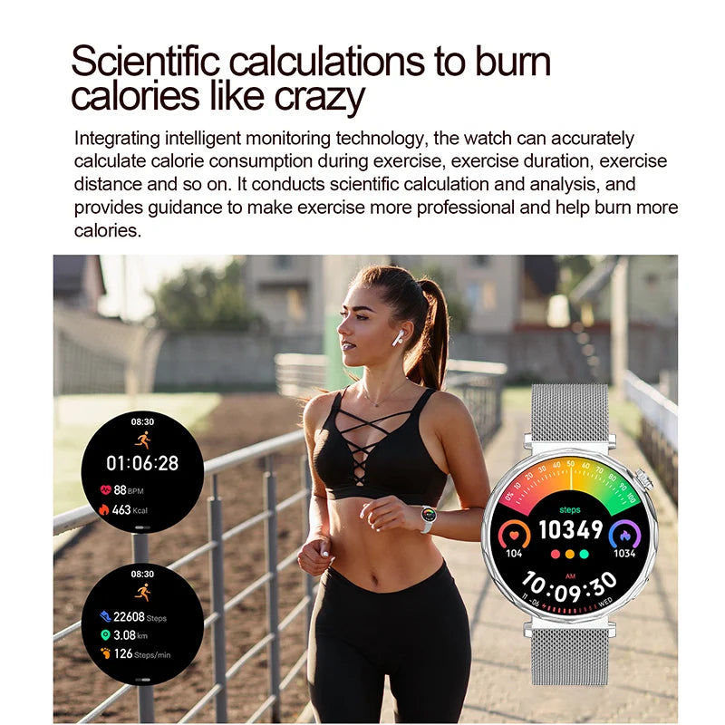 LIGE 2025 Smart Watch Women Full Circle Touch Screen Bluetooth Call Men Smartwatch Waterproof Sport Activity Fitness Watch Women