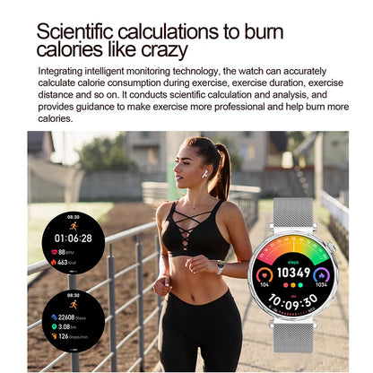 LIGE 2025 Smart Watch Women Full Circle Touch Screen Bluetooth Call Men Smartwatch Waterproof Sport Activity Fitness Watch Women