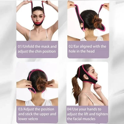 1-4pcs Triangular Chin Strap Anti Snoring Belt Mouth Guard Gifts for Women Men Better Breath Health Snore Stop Bandage Sleep Aid
