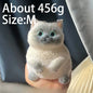 Cute Kawaii Cat Squishy Soft Silicone Stress Relief Squeeze Toy Anxiety Relief Desk Buddy Gift for Kids Adults Desk Decor Gift