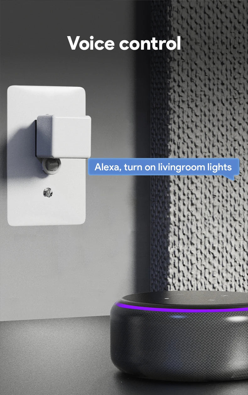 New Tuya Bluetooth Smart Touch Fingerbot Plus USB Charge Version Switch Button Pusher Arm Fingerbot Via Alice Alexa Google Home