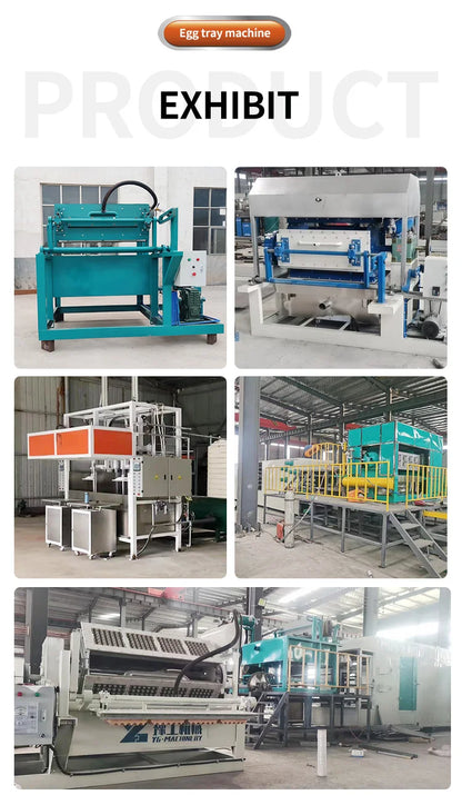 Automatic Egg Tray Making Machine 1000pcs/h Paper Pulp Molding Production Line For Waste Paper Recycling For Small Business