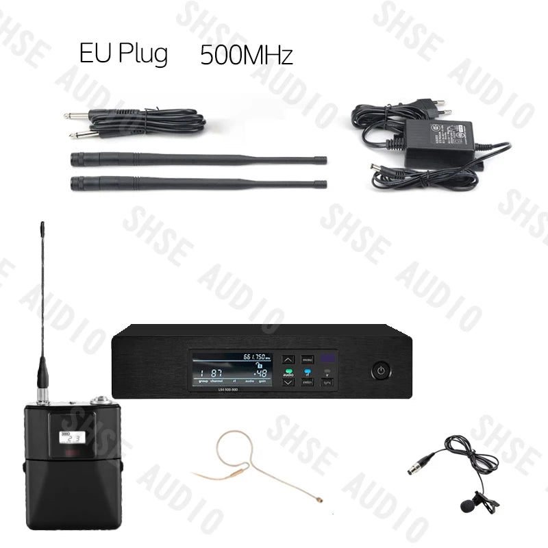 Qlxd4 single-ear head-mounted lavalier wireless microphone set with clear sound quality suitable for hosting speech activities