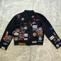 Y2K Spring and Autumn New Men's Embroidered Denim Jackets Trendy and Handsome Slim Fit Badge Jeans Coat