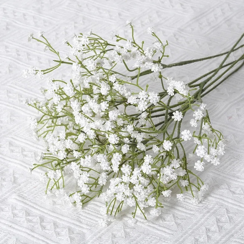Artificial Plastics Gypsophila Flower Outdoor Garden Party Courtyard Home Vases Table Wedding Bridal Bouquet DIY Gifts Accessory