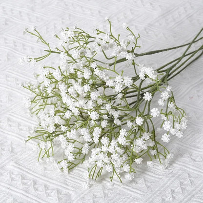 Artificial Plastics Gypsophila Flower Outdoor Garden Party Courtyard Home Vases Table Wedding Bridal Bouquet DIY Gifts Accessory